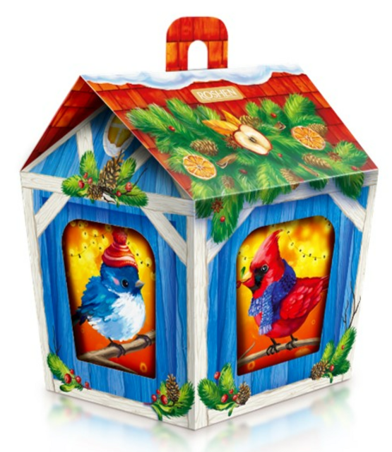 Подарунок новорічний ROSHEN №10годівничка для птахів, 849г